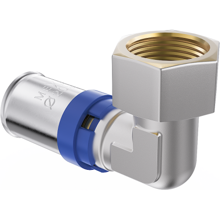 Mexen PEX-P półśrubunek, kolano zaciskowe, zaprasowywane PEX 20 x 1/2 GW - W97136-2012F-00