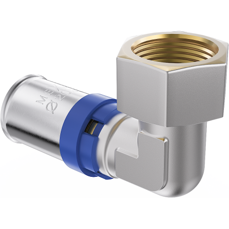 Mexen PEX-P półśrubunek, kolano zaciskowe, zaprasowywane PEX 20 x 3/4 GW - W97136-2034F-00