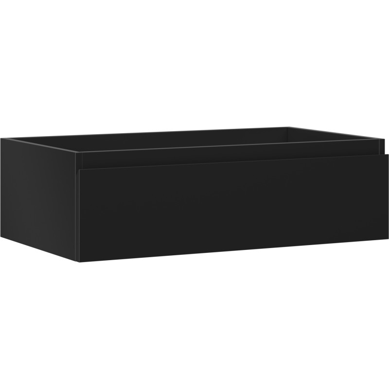 Mexen Orio szafka łazienkowa podumywalkowa 80 cm, 1 szuflada, czarna mat - 91A10-08023-1-BF71