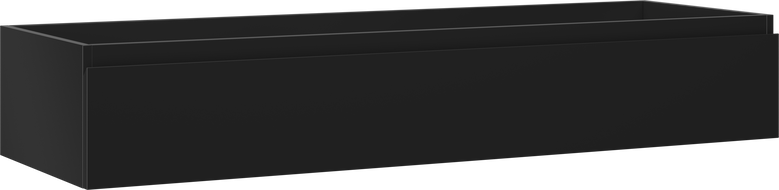 Mexen Orio szafka łazienkowa podumywalkowa 140 cm, 1 szuflada, czarna mat - 91A10-14023-1-BF71