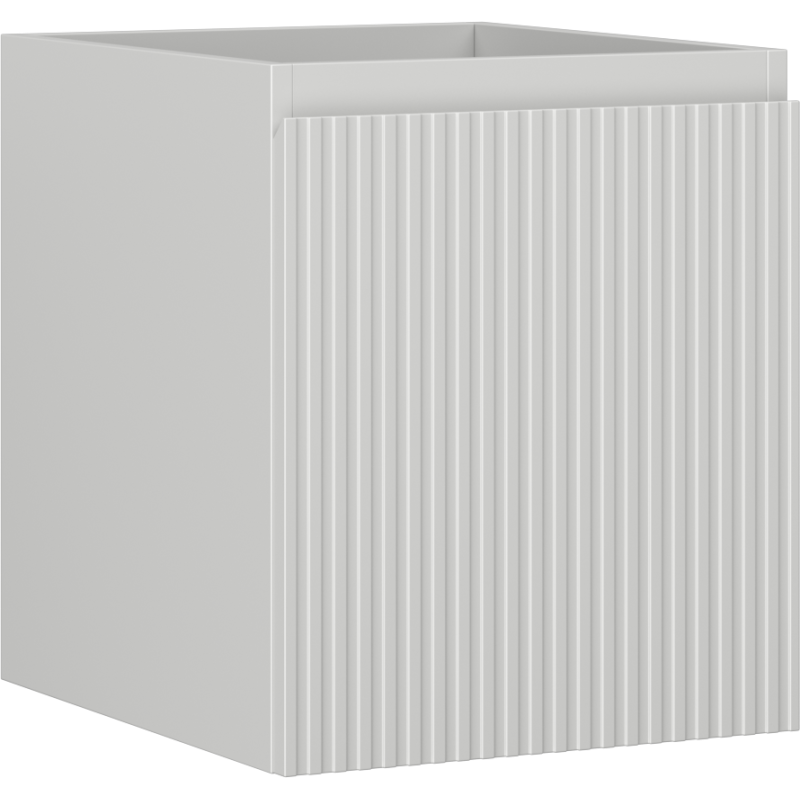 Mexen Rivel szafka łazienkowa podumywalkowa 40 cm, 1 szuflada, ryflowana , szara mat - 91A20-04047-1-BF62