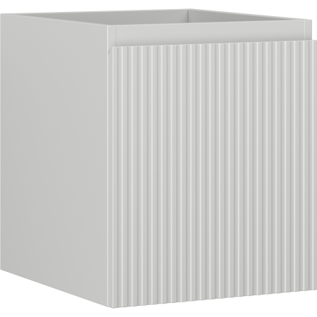 Mexen Rivel szafka łazienkowa podumywalkowa 40 cm, 1 szuflada, ryflowana , szara mat - 91A20-04047-1-BF62