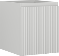Mexen Rivel szafka łazienkowa podumywalkowa 40 cm, 1 szuflada, ryflowana , szara mat - 91A20-04047-1-BF62
