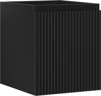 Mexen Rivel szafka łazienkowa podumywalkowa 40 cm, 1 szuflada, ryflowana , czarna mat - 91A20-04047-1-BF71