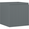 Mexen Rivel szafka łazienkowa podumywalkowa 45 cm, 1 szuflada, ryflowana , grafit mat - 91A20-04547-1-BF66