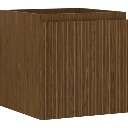 Mexen Rivel szafka łazienkowa podumywalkowa 45 cm, 1 szuflada, ryflowana , orzech - 91A20-04547-1-BF86