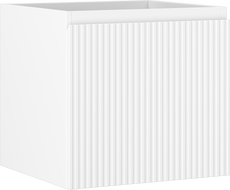 Mexen Rivel szafka łazienkowa podumywalkowa 50 cm, 1 szuflada, ryflowana , biała mat - 91A20-05047-1-BF01