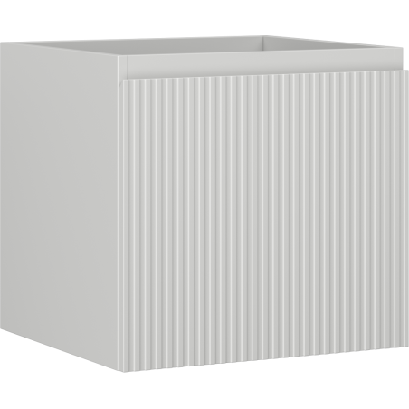Mexen Rivel szafka łazienkowa podumywalkowa 50 cm, 1 szuflada, ryflowana , szara mat - 91A20-05047-1-BF62