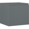 Mexen Rivel szafka łazienkowa podumywalkowa 50 cm, 1 szuflada, ryflowana , grafit mat - 91A20-05047-1-BF66