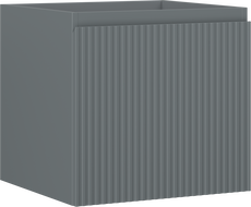 Mexen Rivel szafka łazienkowa podumywalkowa 50 cm, 1 szuflada, ryflowana , grafit mat - 91A20-05047-1-BF66