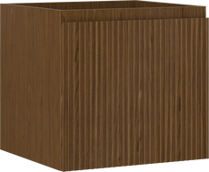 Mexen Rivel szafka łazienkowa podumywalkowa 50 cm, 1 szuflada, ryflowana , orzech - 91A20-05047-1-BF86