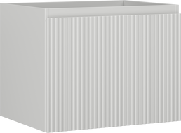 Mexen Rivel szafka łazienkowa podumywalkowa 60 cm, 1 szuflada, ryflowana , szara mat - 91A20-06047-1-BF62