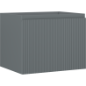Mexen Rivel szafka łazienkowa podumywalkowa 60 cm, 1 szuflada, ryflowana , grafit mat - 91A20-06047-1-BF66