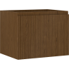 Mexen Rivel szafka łazienkowa podumywalkowa 60 cm, 1 szuflada, ryflowana , orzech - 91A20-06047-1-BF86