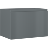 Mexen Rivel szafka łazienkowa podumywalkowa 70 cm, 1 szuflada, ryflowana , grafit mat - 91A20-07047-1-BF66
