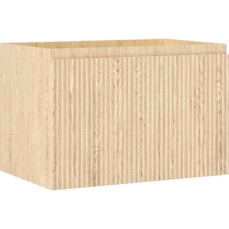 Mexen Rivel szafka łazienkowa podumywalkowa 70 cm, 1 szuflada, ryflowana , dąb - 91A20-07047-1-BF81