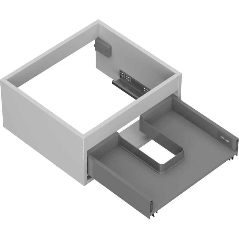 Mexen Box-A korpus szafki podumywalkowej 50 cm, 1 szuflada, szary mat - 91AX0-0500-235-1-62
