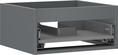 Mexen Box-A korpus szafki podumywalkowej 50 cm, 1 szuflada, grafit mat - 91AX0-0500-235-1-66