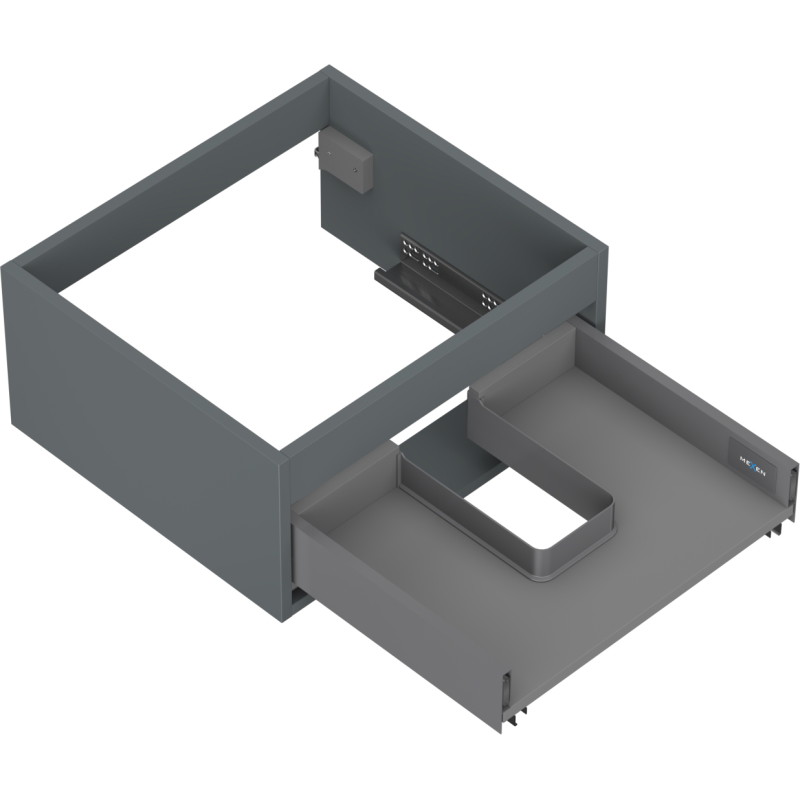 Mexen Box-A korpus szafki podumywalkowej 50 cm, 1 szuflada, grafit mat - 91AX0-0500-235-1-66