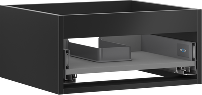 Mexen Box-A korpus szafki podumywalkowej 50 cm, 1 szuflada, czarny mat - 91AX0-0500-235-1-71