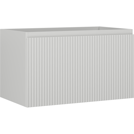 Mexen Rivel szafka łazienkowa podumywalkowa 80 cm, 1 szuflada, ryflowana , szara mat - 91A20-08047-1-BF62