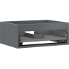 Mexen Box-A korpus szafki podumywalkowej 60 cm, 1 szuflada, grafit mat - 91AX0-0600-235-1-66