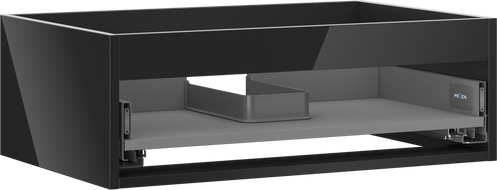 Mexen Box-A korpus szafki podumywalkowej 70 cm, 1 szuflada, czarny połysk - 91AX0-0700-235-1-70