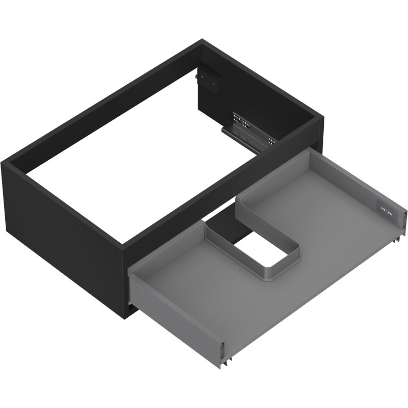 Mexen Box-A korpus szafki podumywalkowej 70 cm, 1 szuflada, czarny mat - 91AX0-0700-235-1-71