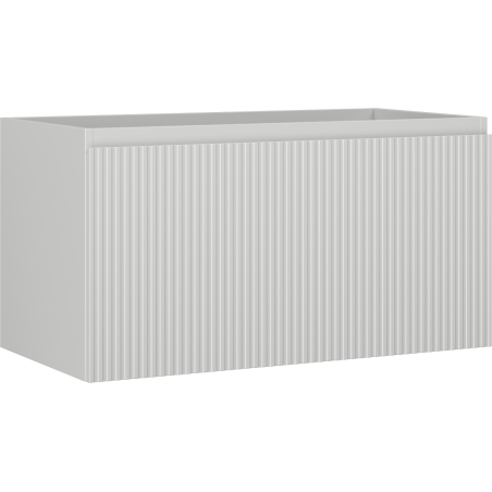 Mexen Rivel szafka łazienkowa podumywalkowa 90 cm, 1 szuflada, ryflowana , szara mat - 91A20-09047-1-BF62