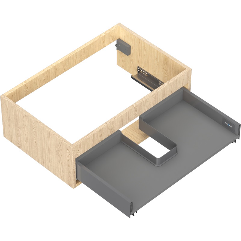 Mexen Box-A korpus szafki podumywalkowej 70 cm, 1 szuflada, dąb - 91AX0-0700-235-1-81