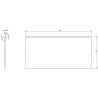 Mexen Rivel szafka łazienkowa podumywalkowa 90 cm, 1 szuflada, ryflowana , czarna mat - 91A20-09047-1-BF71