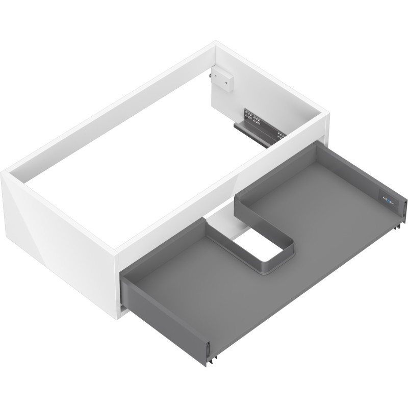 Mexen Box-A korpus szafki podumywalkowej 80 cm, 1 szuflada, biały połysk - 91AX0-0800-235-1-00