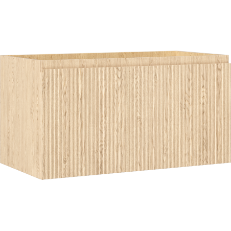 Mexen Rivel szafka łazienkowa podumywalkowa 90 cm, 1 szuflada, ryflowana , dąb - 91A20-09047-1-BF81
