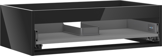 Mexen Box-A korpus szafki podumywalkowej 80 cm, 1 szuflada, czarny połysk - 91AX0-0800-235-1-70
