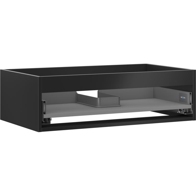 Mexen Box-A korpus szafki podumywalkowej 80 cm, 1 szuflada, czarny mat - 91AX0-0800-235-1-71