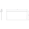 Mexen Rivel szafka łazienkowa podumywalkowa 100 cm, 1 szuflada, ryflowana , grafit mat - 91A20-10047-1-BF66