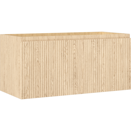 Mexen Rivel szafka łazienkowa podumywalkowa 100 cm, 1 szuflada, ryflowana , dąb - 91A20-10047-1-BF81