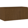 Mexen Rivel szafka łazienkowa podumywalkowa 100 cm, 1 szuflada, ryflowana , orzech - 91A20-10047-1-BF86