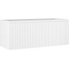Mexen Rivel szafka łazienkowa podumywalkowa 120 cm, 1 szuflada, ryflowana , biała mat - 91A20-12047-1-BF01