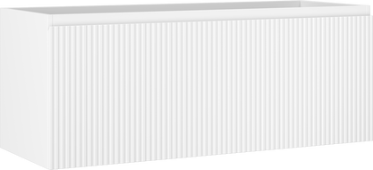 Mexen Rivel szafka łazienkowa podumywalkowa 120 cm, 1 szuflada, ryflowana , biała mat - 91A20-12047-1-BF01