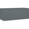 Mexen Rivel szafka łazienkowa podumywalkowa 120 cm, 1 szuflada, ryflowana , grafit mat - 91A20-12047-1-BF66