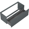 Mexen Rivel szafka łazienkowa podumywalkowa 120 cm, 1 szuflada, ryflowana , grafit mat - 91A20-12047-1-BF66