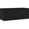 Mexen Rivel szafka łazienkowa podumywalkowa 120 cm, 1 szuflada, ryflowana , czarna mat - 91A20-12047-1-BF71