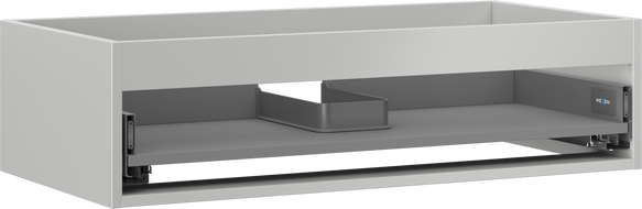 Mexen Box-A korpus szafki podumywalkowej 90 cm, 1 szuflada, szary mat - 91AX0-0900-235-1-62