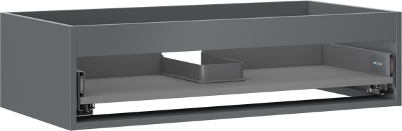 Mexen Box-A korpus szafki podumywalkowej 90 cm, 1 szuflada, grafit mat - 91AX0-0900-235-1-66