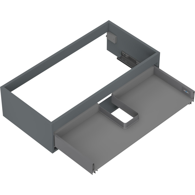 Mexen Box-A korpus szafki podumywalkowej 90 cm, 1 szuflada, grafit mat - 91AX0-0900-235-1-66