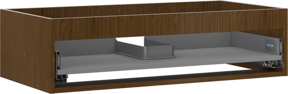 Mexen Box-A korpus szafki podumywalkowej 90 cm, 1 szuflada, orzech - 91AX0-0900-235-1-86