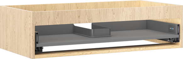 Mexen Box-A korpus szafki podumywalkowej 90 cm, 1 szuflada, dąb - 91AX0-0900-235-1-81