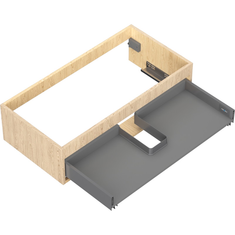 Mexen Box-A korpus szafki podumywalkowej 90 cm, 1 szuflada, dąb - 91AX0-0900-235-1-81