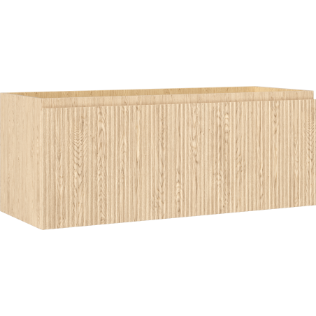 Mexen Rivel szafka łazienkowa podumywalkowa 120 cm, 1 szuflada, ryflowana , dąb - 91A20-12047-1-BF81